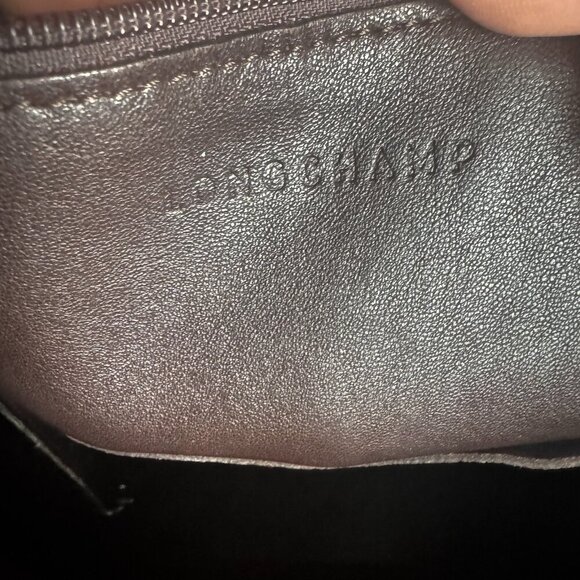 Longchamp Essential Embossed Leather North/South Tote Ombré Brown - Picture 11 of 16